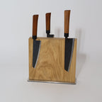 Magnetischer Messerblock Eiche „GipfelBlock“