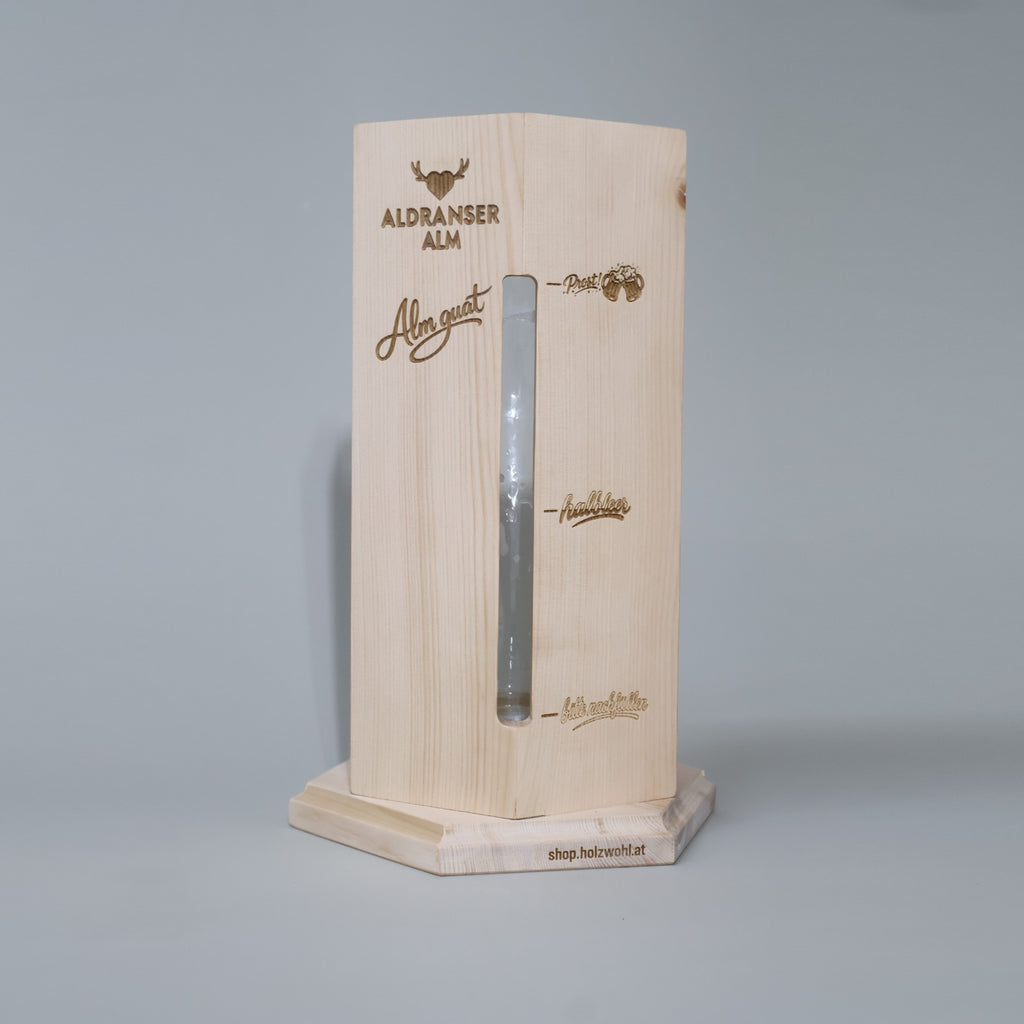 "Bierschattenspender" Zirben holz