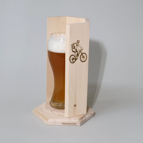 "Bierschattenspender" Zirben holz