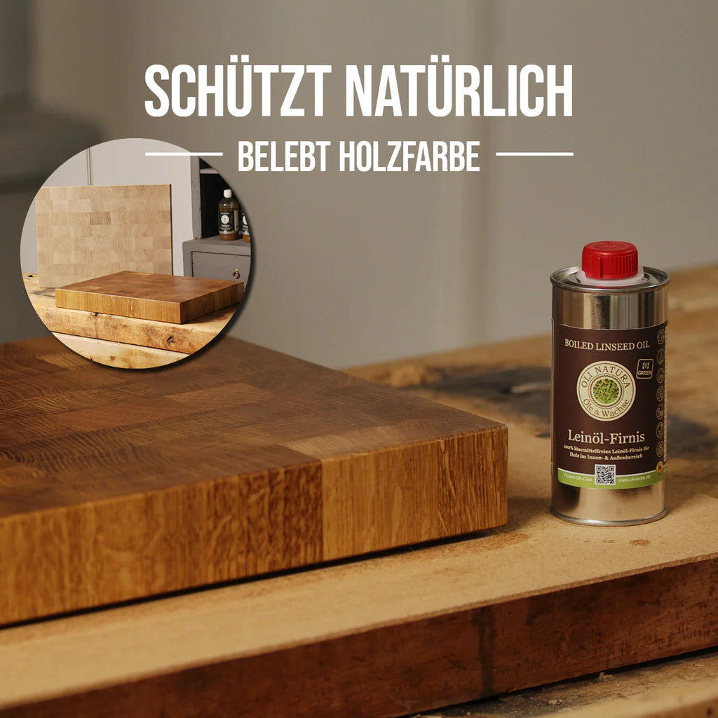 Pflege-Set mit Leinöl-Firnis