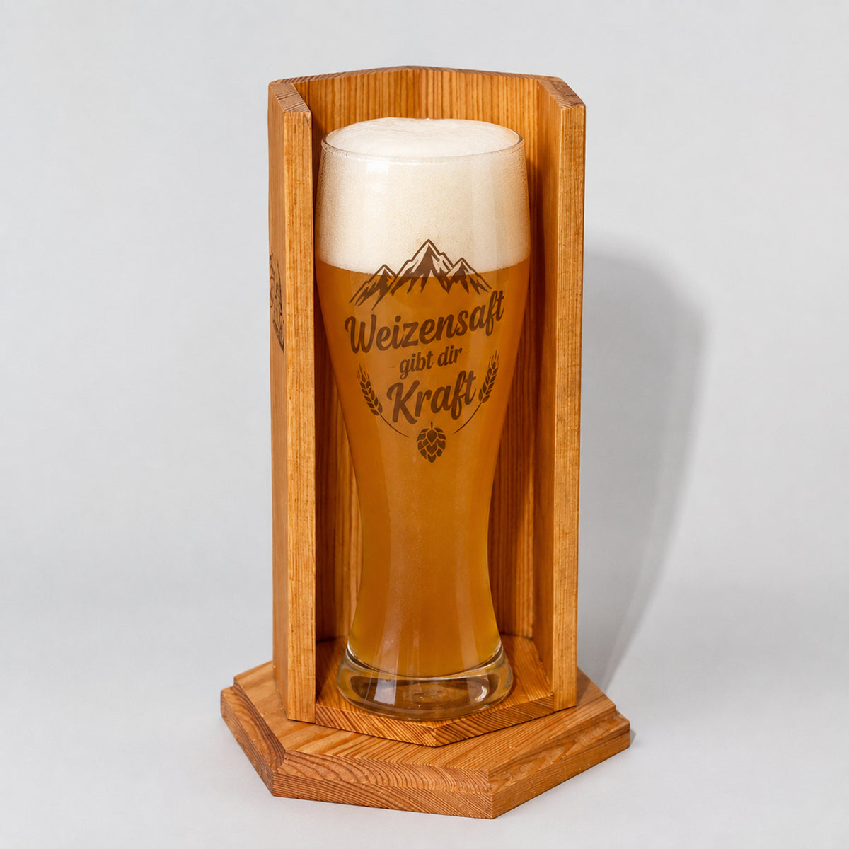 "Bierschattenspender" Lärchen holz