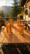 "Bierschattenspender" Lärchen holz