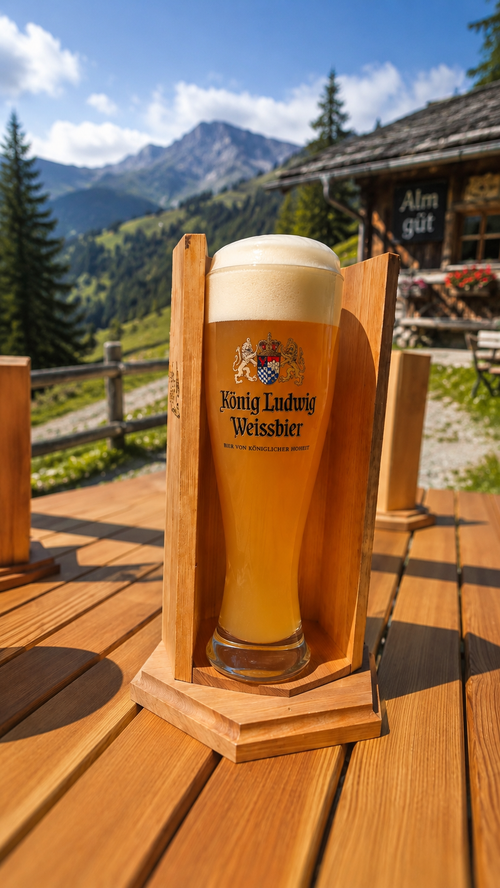 "Bierschattenspender" Lärchen holz