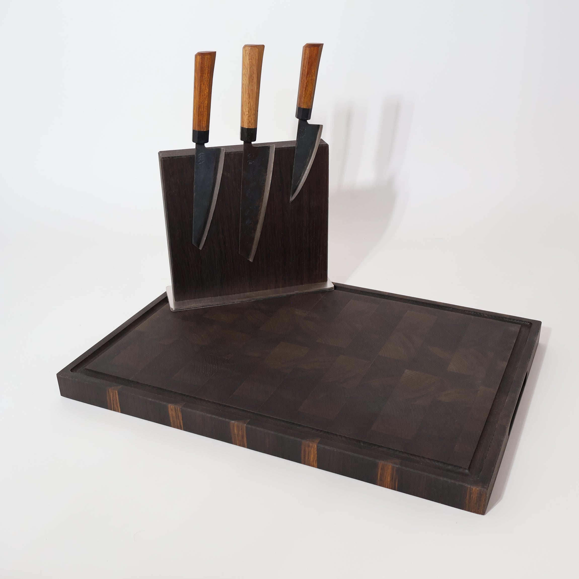 Magnetischer Messerblock Rauchereiche „GipfelBlock“