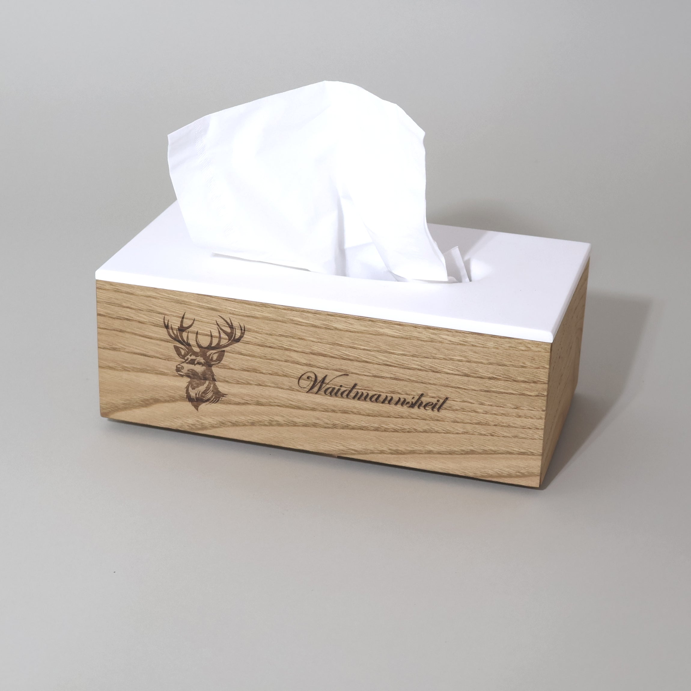 Taschentuchbox Edel Kastanie