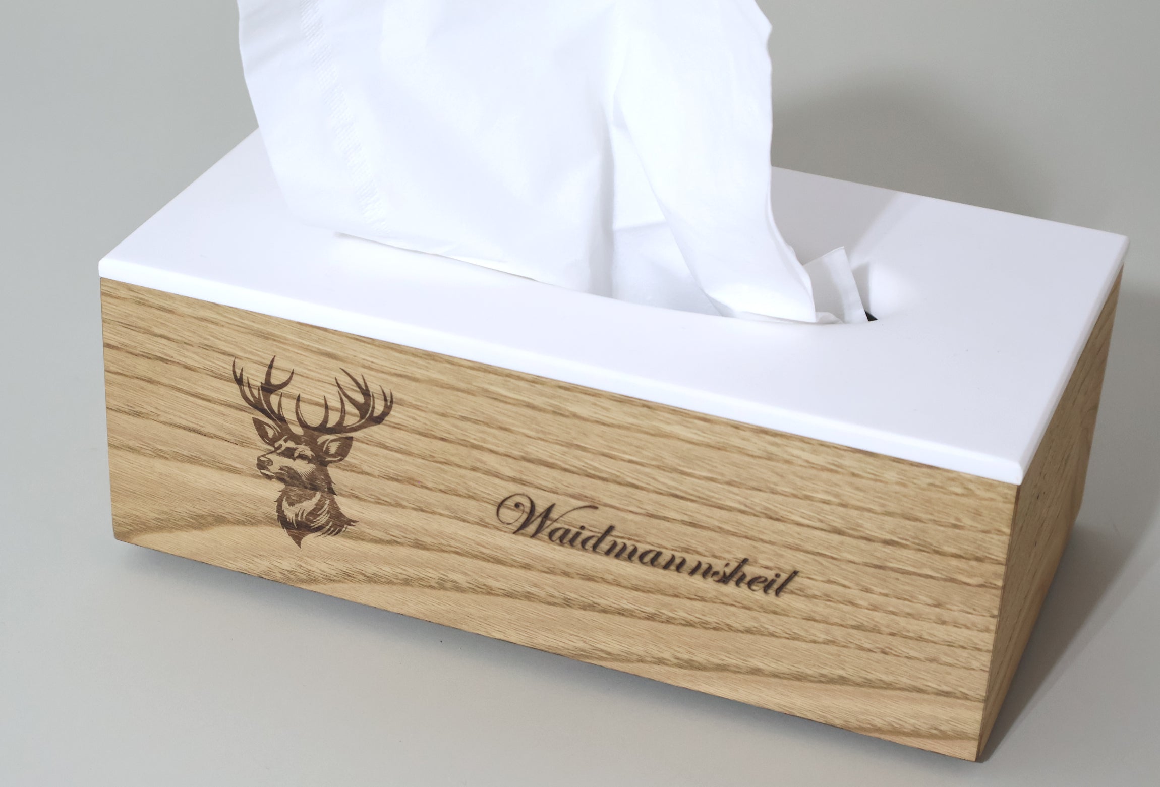 Taschentuchbox Edel Kastanie