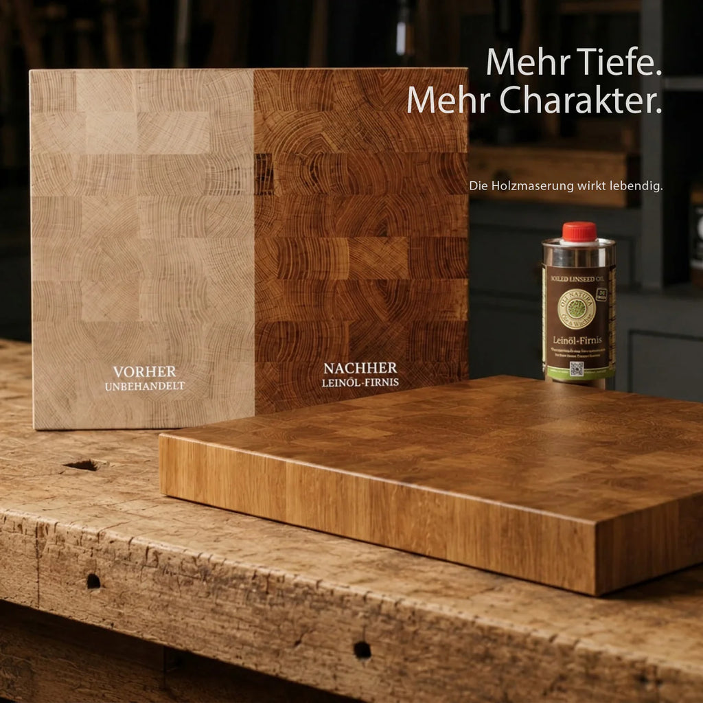 Pflege-Set mit Leinöl-Firnis